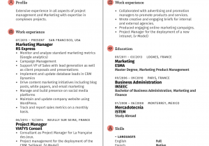 Sample Resume format for Marketing Manager Resume Examples by Real People Marketing Manager Resume