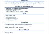 Sample Resume format for Mba Freshers Resume Mba Fresher