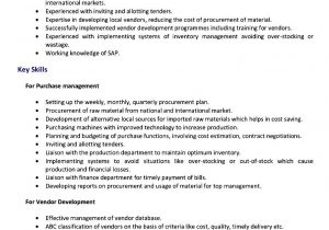 Sample Resume format for Purchase Executive Ceo Cv Sample Resume – Good Resume Examples