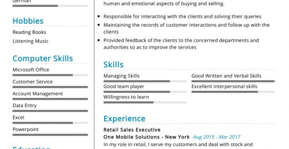 Sample Resume format for Sales Executive Sales Executive Resume Example Cv Sample [2020] – Resumekraft