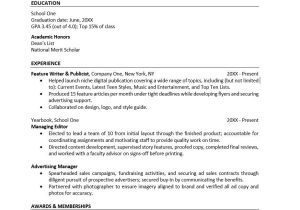 Sample Resume Fresh High School Graduates High School Resume Template Monster.com