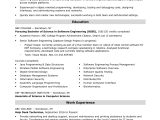 Sample Resume From International Student for Entry Level Jobs Entry-level software Engineer Resume Sample Monster.com