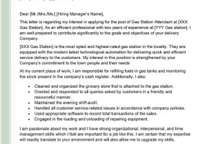 Sample Resume Gas Station Convenience Store Manager Gas Station attendant Cover Letter Examples – Qwikresume