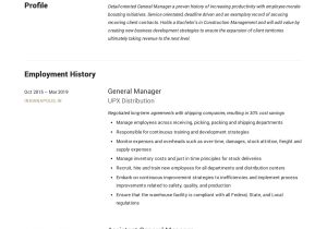 Sample Resume General Manager Construction Company General Manager Resume & Writing Guide 12 Examples Pdf 2022