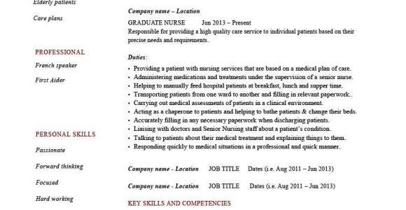 Sample Resume Graduate Nurse No Experience Graduate Nurse Resume Template, Cv Example, Nursing, No Experience …