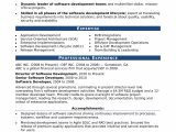Sample Resume Headline for software Engineer Sample Resume for An Experienced It Developer Monster.com