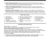 Sample Resume Headline for software Engineer with 2 Years Experience Experienced Qa software Tester Resume Sample Monster.com