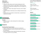 Sample Resume Home Tuition Pamphlet Examples Sample Resume Of Online Tutor with Template & Writing Guide …