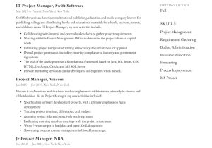 Sample Resume It Project Manager India 20 Project Manager Resumes & Full Guide Pdf & Word