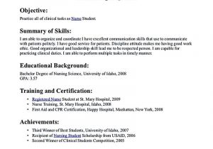 Sample Resume Nursing Student No Experience Nursing Student Resume Must Contains Relevant Skills, Experience …