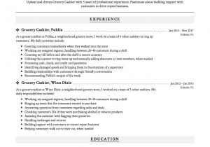 Sample Resume Objective for Cashier Position Cashier Resume Samples October 2021