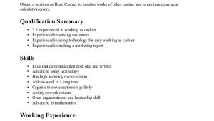 Sample Resume Objective for Cashier Position Head Cashier Resume Examples Job Resume Examples, One Page …