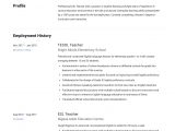 Sample Resume Objective for Esl Teacher Sample Resume format for Teacher Applicant – Good Resume Examples