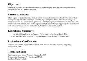 Sample Resume Objective for software Engineer Application Developer Resume Objective October 2021