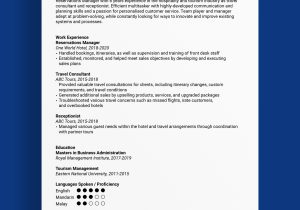 Sample Resume Objective for tourism Students Hospitality and tourism: top 5 Skills to Add to Your Resume – Sg