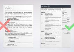 Sample Resume Objective for Undergraduate College Students Undergraduate College Student Resume Template & Guide