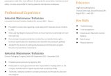 Sample Resume Objective Industrial Maintenance Technician Maintenance Technician Resume Examples In 2022 – Resumebuilder.com