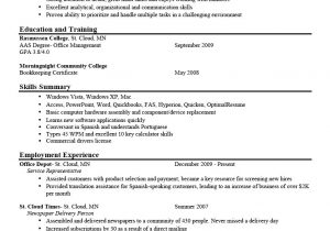 Sample Resume Objective Statements for College Students Examples Of Good Resume Objective Statements – Derel