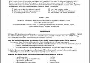 Sample Resume Objective Statements for Material Science Graduate Student College Student Resume Examples – Distinctive Career Services