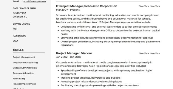 Sample Resume Objective Statements Project Manager 20 Project Manager Resumes & Full Guide Pdf & Word