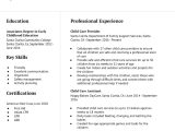 Sample Resume Objective to Work In Childcare Child Care Resume Examples In 2022 – Resumebuilder.com
