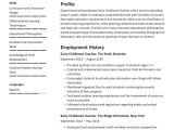 Sample Resume Objective to Work In Childcare Early Childhood Educator Resume Example & Writing Guide Â· Resume.io