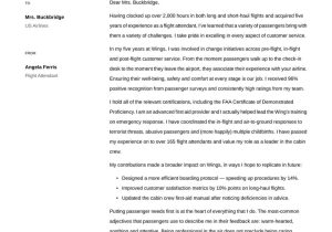 Sample Resume Objectives for Flight attendant Flight attendant Cover Letter Examples & Expert Tips [free]