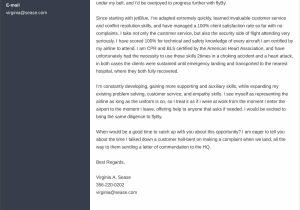 Sample Resume Objectives for Flight attendant Flight attendant Cover Letterâsamples [also No Experience]