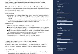 Sample Resume Objectives for Food Service 22 Food & Beverage attendant Resume Samples Free Sample Resume Objectives for Food Service 22 Food & Beverage attendant Resume Samples Free