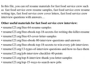 Sample Resume Objectives for Food Service Student Jollibee Service Crew Resume Sample Sample Resume Objectives for Food Service Student Jollibee Service Crew Resume Sample
