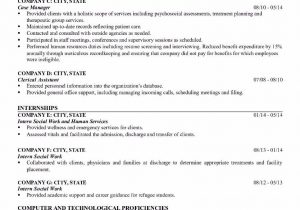 Sample Resume Objectives for Human Services Human Services Resume