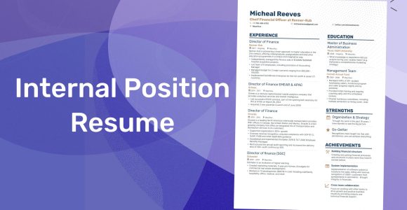 Sample Resume Objectives for Internal Job Resume for Internal Position â How to Make One