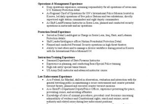 Sample Resume Objectives for Law Enforcement Armed Security Resume Objective October 2021
