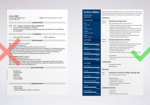 Sample Resume Objectives for Maintenance Position Maintenance Resume Examples for A Worker & Supervisor