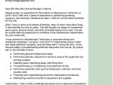 Sample Resume Objectives for Maintenance Technician Maintenance Technician Cover Letter Examples – Qwikresume