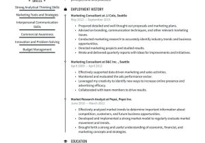 Sample Resume Objectives for Marketing Job Marketing Consultant Resume Examples & Writing Tips 2022 (free Guide)