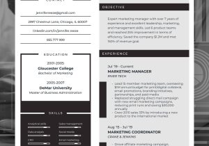 Sample Resume Objectives for Marketing Job Marketing Manager Resume Sample and Tips Skillhub