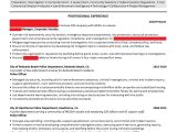 Sample Resume Objectives for Police Officer Resume & Linkedin Profile Example Law Enforcement/public Safety