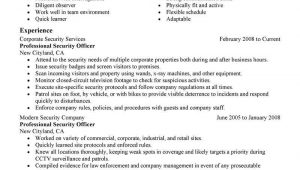 Sample Resume Objectives for Security Officer Guard Security Officer Resume Job Resume Samples Resume …
