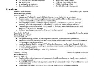 Sample Resume Objectives for Security Officer Resume:security Guard Resume Examples Fresh Supervisor Objective …