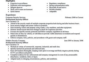 Sample Resume Objectives for Security Officer Security Officer Resume Needs to Be Written Carefully, Especially …