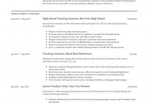 Sample Resume Objectives for Teachers Aide Teacher Aide Cv Template October 2021