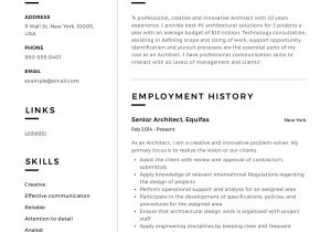Sample Resume Of Architecture Fresh Graduate Architect Resume & Writing Guide   19 Samples Pdf & Word