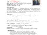 Sample Resume Of Civil Engineer In Building Construction Sample Cv Of Civil Engineer Pdf Engineering Pakistan