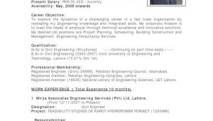 Sample Resume Of Civil Engineer In Building Construction Sample Cv Of Civil Engineer Pdf Engineering Pakistan