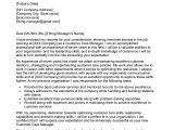 Sample Resume Of Customer Support Manager Customer Care Manager Cover Letter Examples – Qwikresume