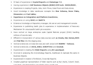 Sample Resume Of Datastage Developer with 2 Years Experience Sap Bodi Sample Resume 1 Pdf Data Warehouse Databases Sample Resume Of Datastage Developer with 2 Years Experience Sap Bodi Sample Resume 1 Pdf Data Warehouse Databases