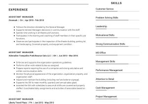 Sample Resume Of Deputy Manager Sales assistant Manager Resume Sample Cv Owl