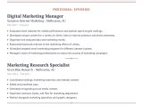 Sample Resume Of Digital Marketing Manager Digital Marketing Manager Resume Example with Content Sample …