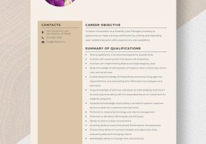 Sample Resume Of Director Of Disability Free Free Disability Examiner Resume Template – Word, Apple Pages …